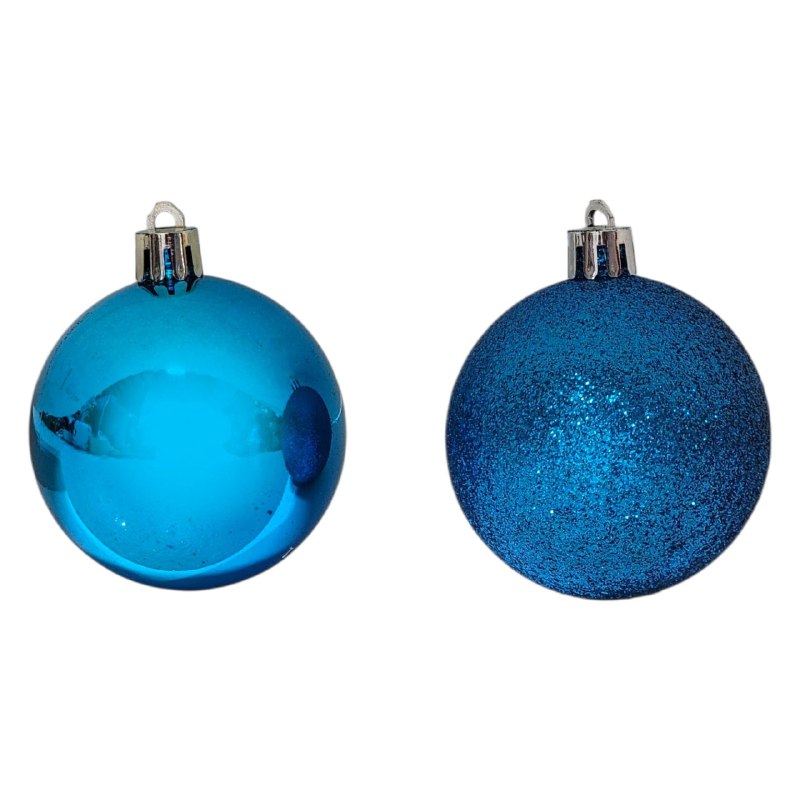 DECORACION ADORNO NAVIDEÑO PAQUETE DE 6 BOLAS DECORATIVAS, 6 CM 37X60X71 IDEALES PARA DARLE UN TOQUE UNICO A TU ARBOL DE NAVIDAD