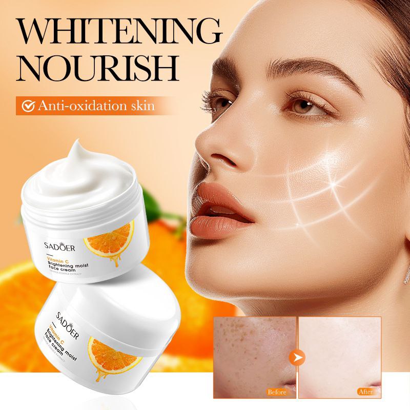 CREMA FACIAL HIDRATANTE E ILUMINADORA CON VITAMINA C SADOER 100G