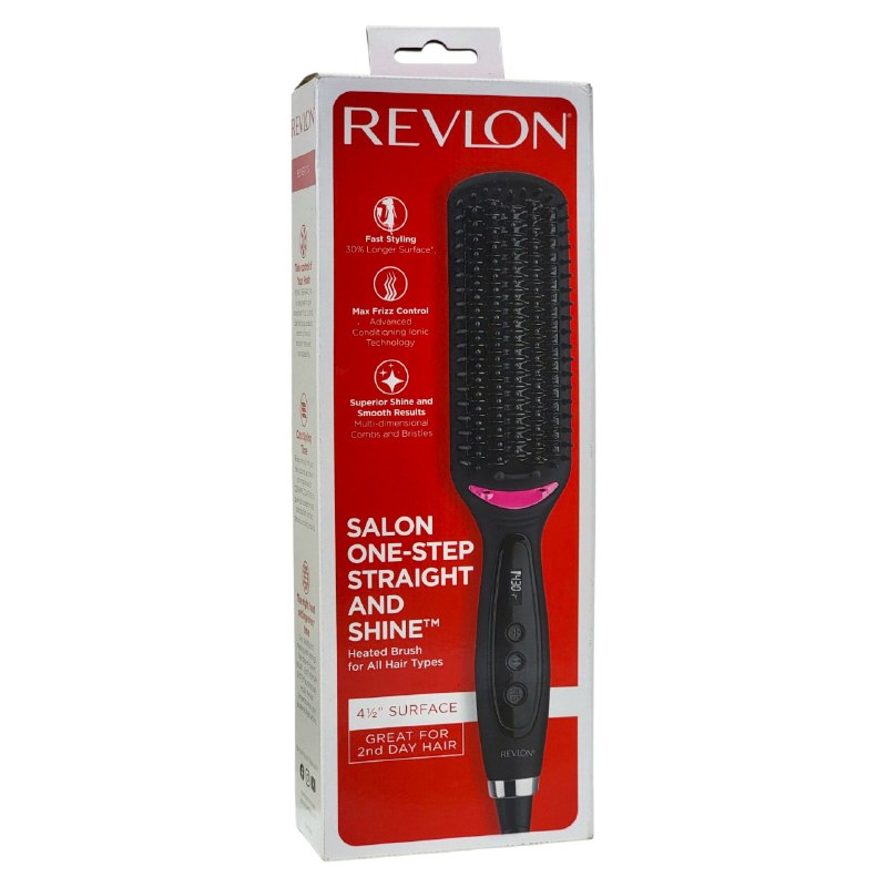 CEPILLO SECADOR DE CABELLO DE ALISADO Y BRILLO EN UN SOLO PASO SIN FRIZZ REVLON