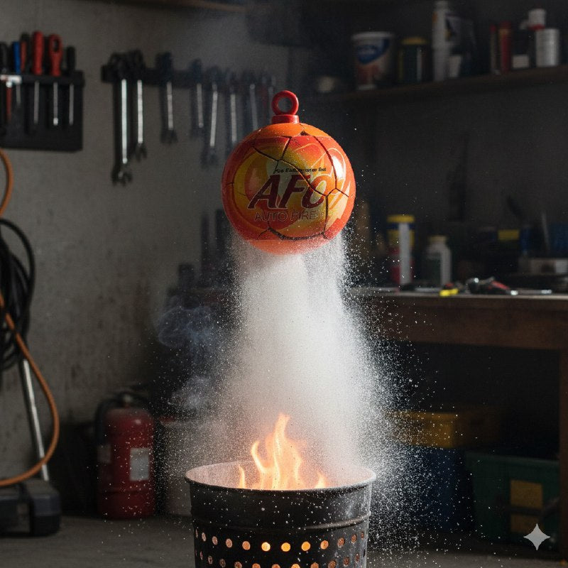 BOLA EXTINTORA DE FUEGO AFO LIGERO, SE ARROJA AL FUEGO Y SE ACTIVA EN 3 SEGUNDOS FIRE BALL 66CM