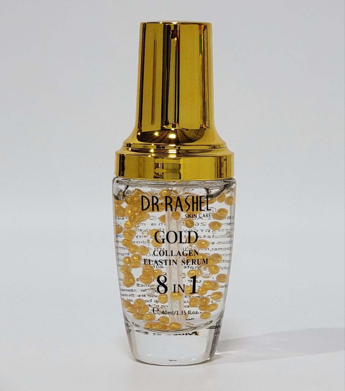 SUERO FACIAL PARA LA PIEL 8 EN 1 CON ORO Y COLAGENO, HIDRATANTE, BLANQUEAMIENTO DE LA PIEL, SUAVIZA DR RASHEL NEW GOLD 40ML