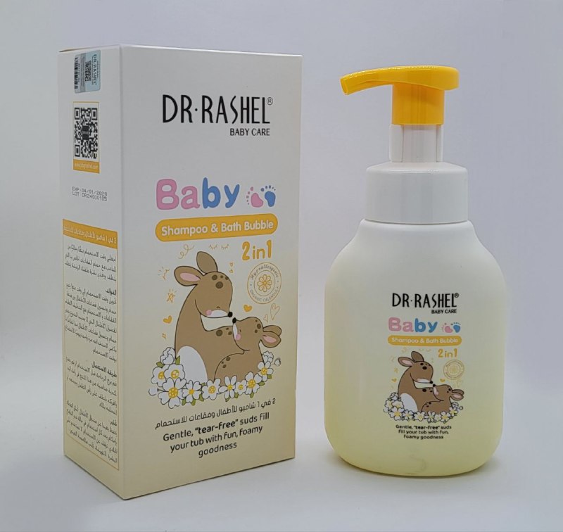 SHAMPOO ESPUMOSO 2 EN 1 DR RASHEL BABY CARE 350ML