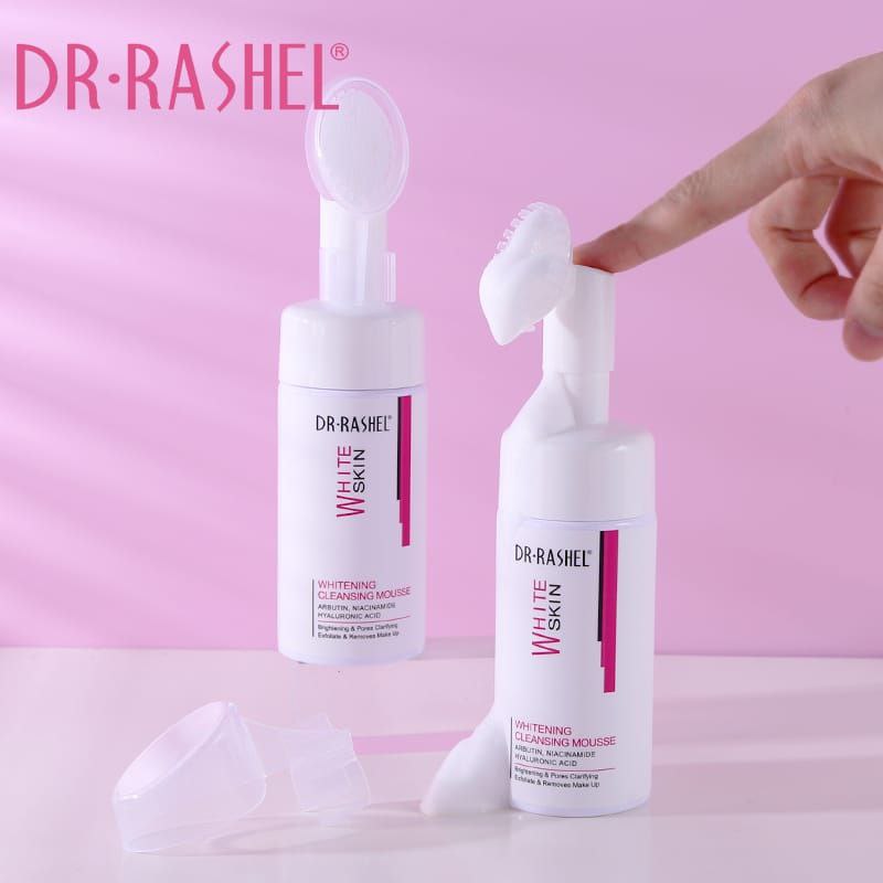 LIMPIADOR FACIAL EN ESPUMA BLANQUEADORA CON NIACINAMIDA, TONO DESIGUAL DE LA PIEL, LINEAS FINAS Y ARRUGAS CON ACIDO HIALURONICO DR RASHEL 115ML