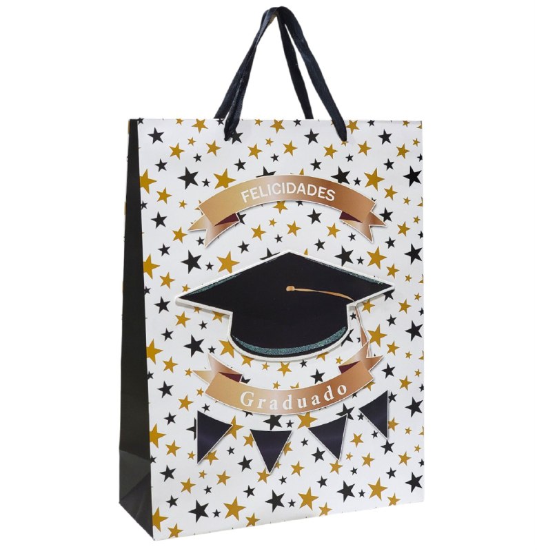BOLSA DE REGALO DE GRADUACION GRANDE 30X40X12CM