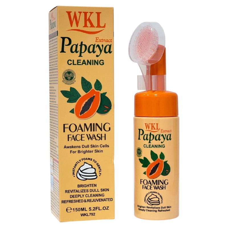 LIMPIADOR FACIAL EN ESPUMA, LIMPIA PROFUNDAMENTE LA PIEL, SUAVE CEPILLO INCORPORADO ELIMINA EL EXCESO DE GRASA, HIDRATA LA PIEL FRUIT OF THE WOKALI 150ML