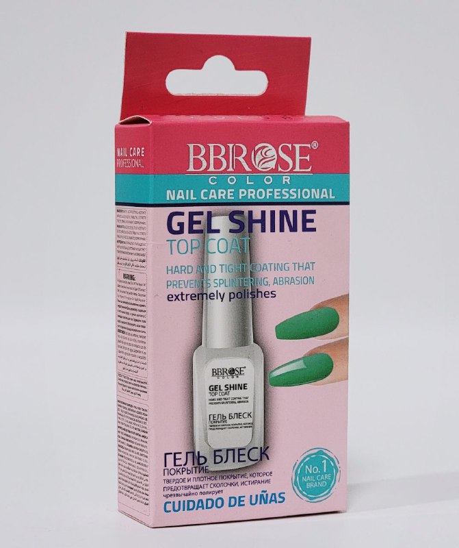 ESMALTE DE UÑAS GEL CON BRILLO DE RECUBRIMIENTO DURO Y FIJO, QUE EVITA EL ASTILLAMIENTO DE LAS UÑAS BBROSE 14ML