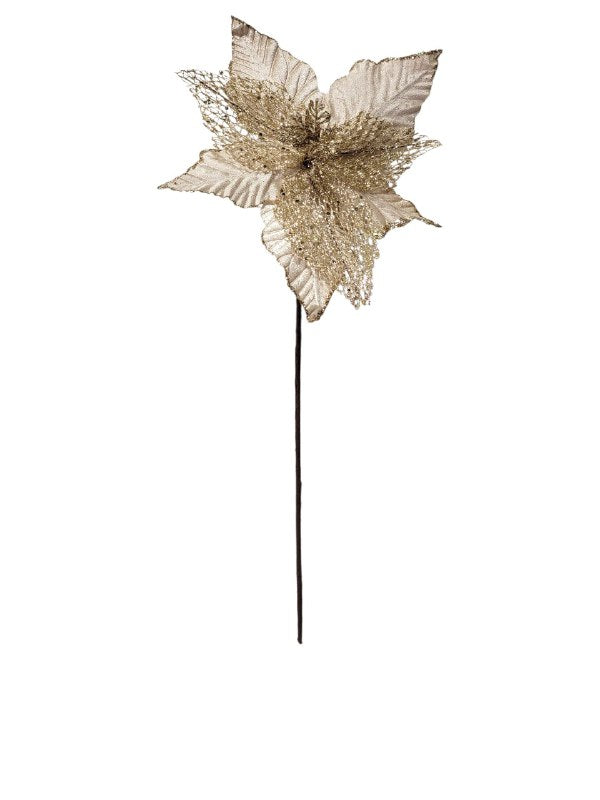 DECORACION ADORNO NAVIDEÑO FLOR DE NAVIDAD COLORES VIBRANTES ELEGANTES 5 ESTILOS