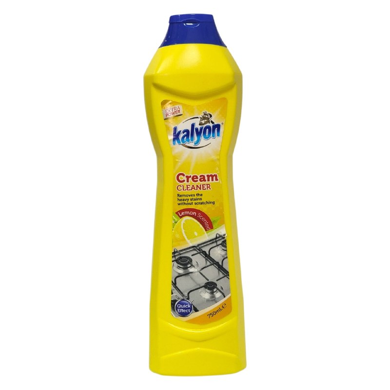 LIMPIADOR DE COCINA EN CREMA QUITA MANCHAS DIFICLES ISN RAYAR AROMA A LIMON KAYLON 750ML