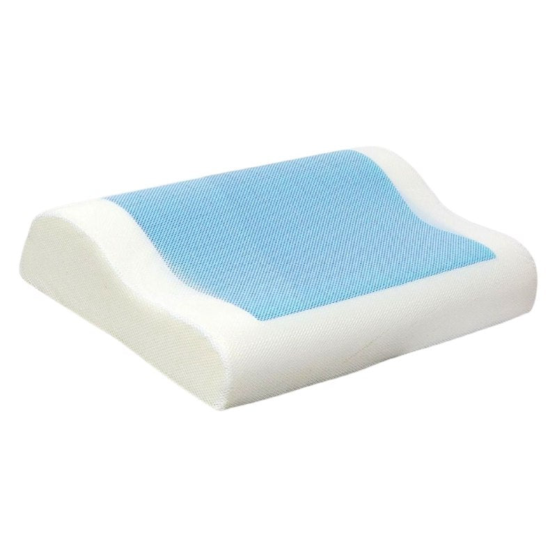 COJIN ALMOHADA MEMORY FOAM CON TECNOLOGIA DE GEL REFRIGERANTE, ESPUMA VISCOELASTICA, ESTILO ORTOPEDICA, EVITA MALAS POSTURAS DE CUELLO Y ESPALDA RESTFORM 50X30X9/6CM