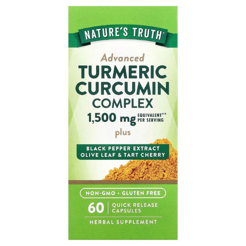 VITAMINAS EN CAPSULAS DE CURCUMA ANTIINFLAMATORIO ANTIOXIDANTE NATURES TRUTH 60UND