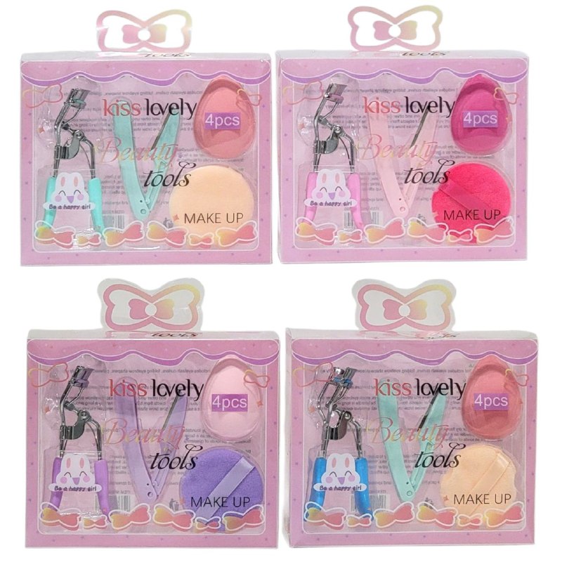 SET DE CUIDADO FACIAL Y BELLEZA 4PCS KISS LOVELY