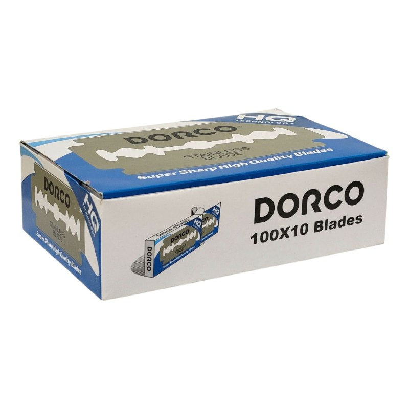NAVAJAS AFEITADORAS EN HOJAS DE REPUESTOS DE ACERO INOXIDABLE DORCO 100UND