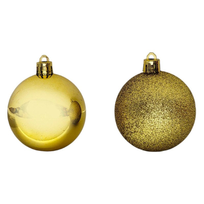 DECORACION ADORNO NAVIDEÑO PAQUETE DE 6 BOLAS DECORATIVAS, 6 CM 37X60X71 IDEALES PARA DARLE UN TOQUE UNICO A TU ARBOL DE NAVIDAD