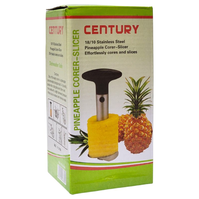 MAQUINA REBANADORA MANUAL DE PIÑA DE ACERO INOXIDABLE, CORTA TU PIÑA EN REBANADAS SIN ESFUERZOS CENTURY