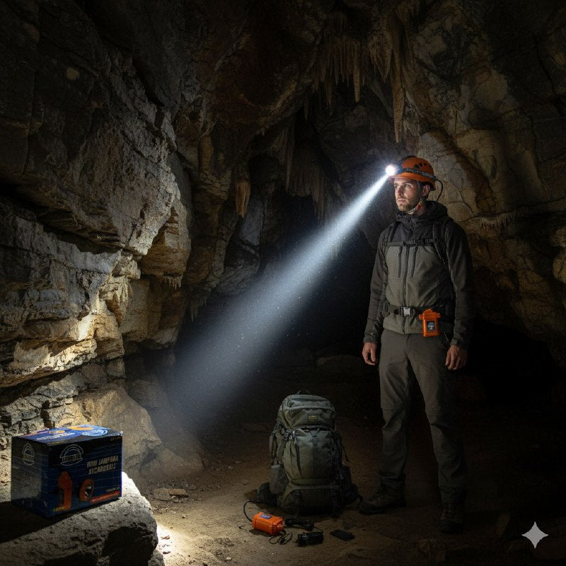 LUZ LED MINI LAMPARA RECARGABLE DE BUENA CALIDAD TIPO MINERA 5400MHA