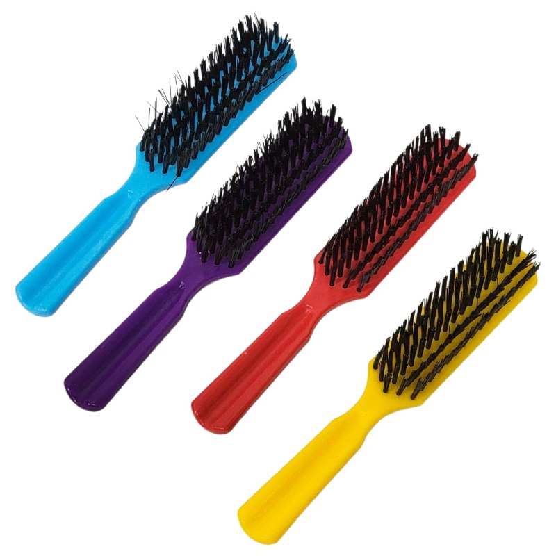 CEPILLO PARA EL CABELLO CON CERDAS DE NAILON 4 COLORES STAY BEAUTIFUL