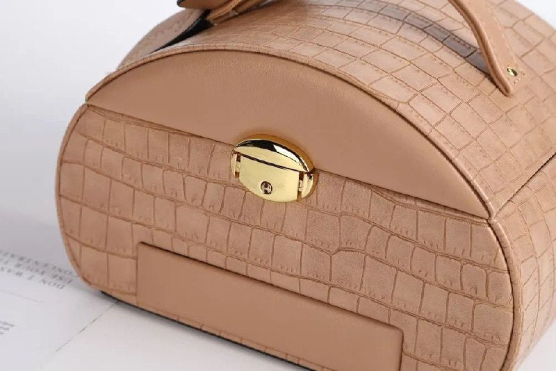 ORGANIZADOR JOYERO ELEGANTE PORTATIL, CAJA DE ALMACENAMIENTO DE JOYAS, FACIL DE TRANSPORTAR