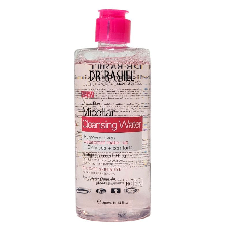 AGUA MICELAR LIMPIADORA TODO EN 1 HIDRATANTE DR RASHEL 300ML