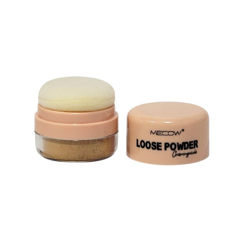 POLVO DE MAQUILLAJE SUELTO QUE MINIMIZA LINEAS FINAS Y POROS MECOW