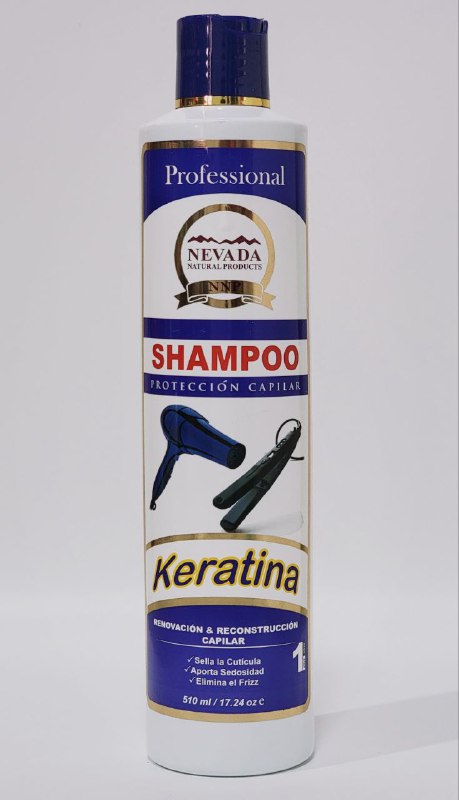 SHAMPOO DE QUERATINA PARA RENOVACION CAPILAR ANTI-FRIZZ NEVADA 510ML