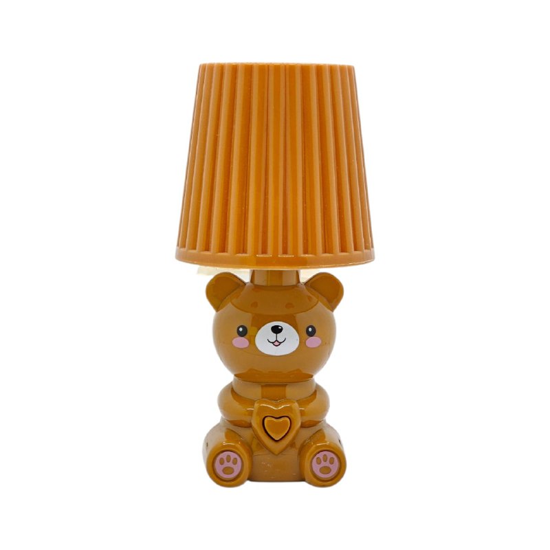 LAMPARAS DE NOCHE DECORATIVAS DE OSO Y RANA, LUZ LED SUAVE RECONFORMANTE PARA NIÑOS 16CM