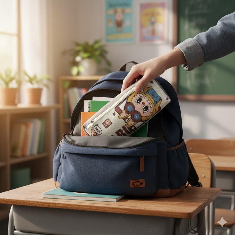 CARTUCHERA DE LABUBU QUE COMBINA ORGANIZACION IMPECABLE CON DISEÑO IRRESISTIBLE 3 COLORES