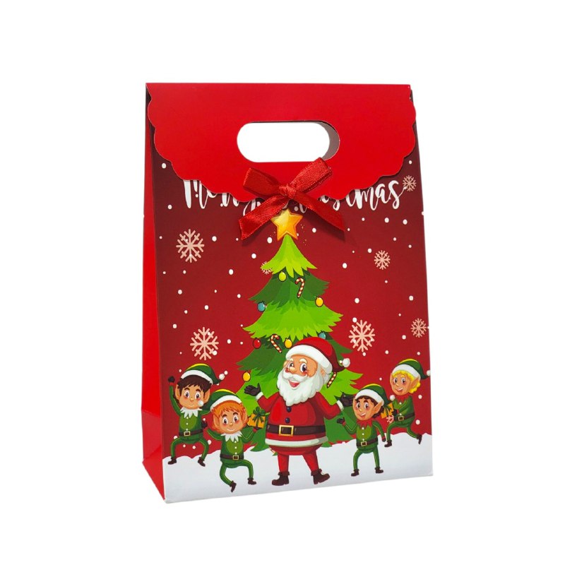 BOLSA DE REGALO NAVIDEÑA MINI MEDIANO 14X21CM