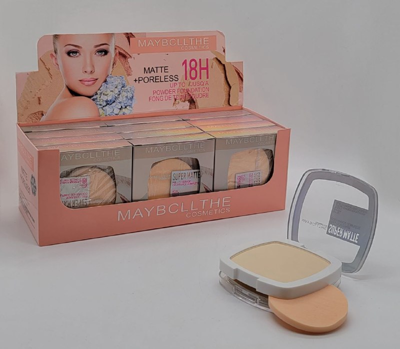 POLVO COMPACTO FACIAL DOBLE 3 TONOS DUPE MAYBELLINE SUPERSTAR MAYNCLLTHE COSMETICS