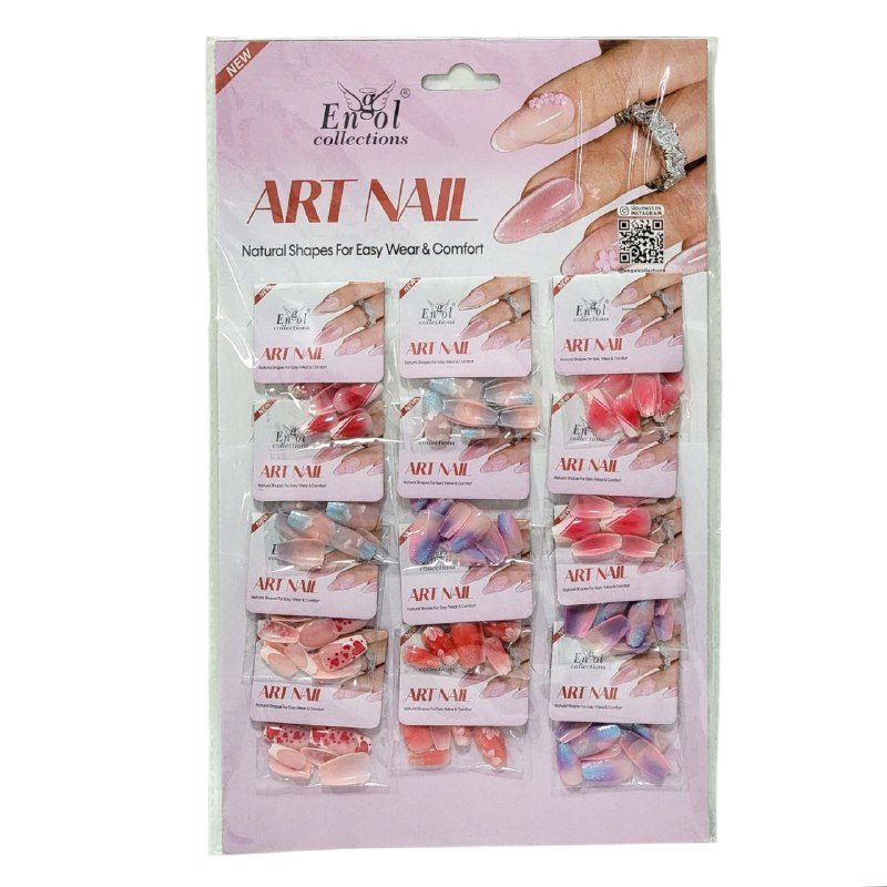 UÑAS PRESS ON, UÑAS POSTIZAS PARA UN SOLO USO DE 12 PAQUETES DE 12 UÑAS CADA UNO ENGOL COLLECTIONS