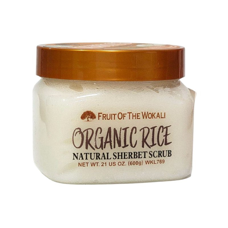 EXFOLIANTE CORPORAL REGENERADOR E ILUMINADOR CON ARROZ FRUIT OF THE WOKALI 600G