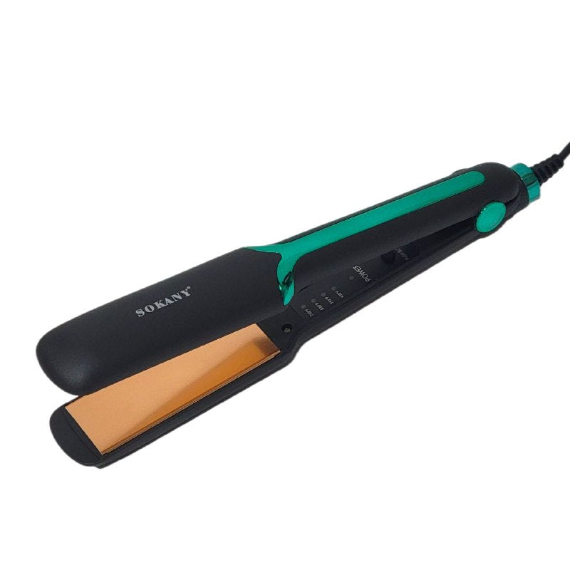 PLANCHA PARA EL CABELLO PROFESIONAL CON TEMPERATURA AJUSTABLE 750 GRADOS MAXIMO, CALENTAMIENTO RAPIDO, PROTECCION DE APAGADO AUTOMATICO SOKANY SK-1907