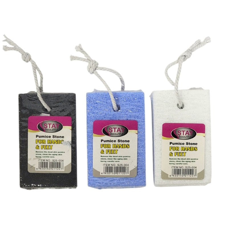 LIMA PIEDRA POMEZ DE PEDICURA PARA MANOS Y PIES ELIMINA PIEL MUERTA STAY BEAUTIFUL 6X10CM