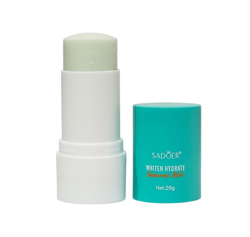 PROTECTOR SOLAR EN BARRA HIDRATANTE SPF 60PA, REFRESCANTE, NO PEGAJOSO, PROTECCION SOLAR, RESISTENTE AL AGUA Y SUDOR SADOER SUNSCREEN WHITE HYDRATE 20G