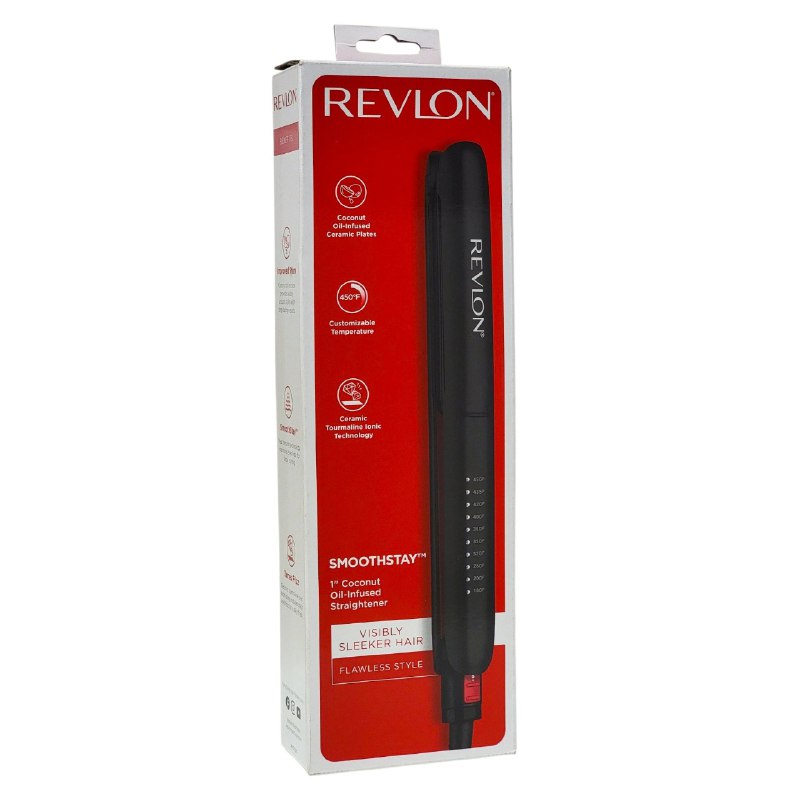 PLANCHA PARA EL CABELLO CON INFUSION DE ACEITE DE COCO Y CERAMICA IONICA REVLON