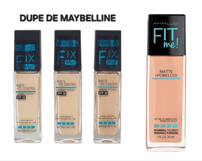 BASE DE MAQUILLAJE LIQUIDA MATTE, BATUOLI 30G (DUPE DE MAYBELLINE) CONTROL DE GRASA SPF30, FORMULADA CON SUERO HIDRATANTE PARA PIELES SENSIBLES, UNIFORMA EL TONO DE LA PIEL