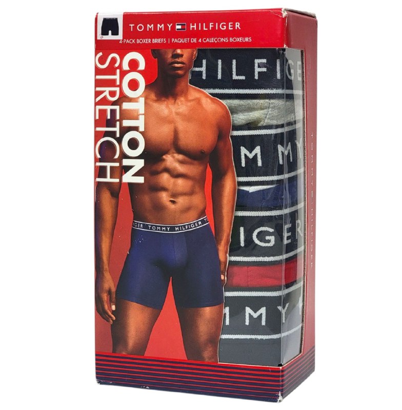 ROPA INTERIOR PARA CABALLERO TOMMY HILFIGER COTTON STRETCH 4 UNIDADES TALLA MEDIUM 32-34 (M)