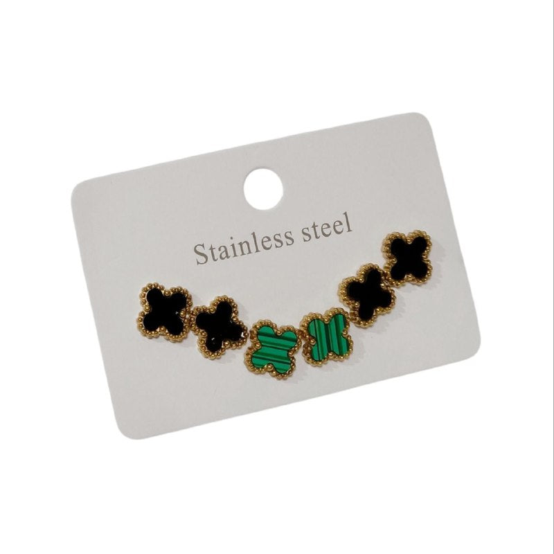 EARI4075 SET DE ARITOS FLOR CARTIER