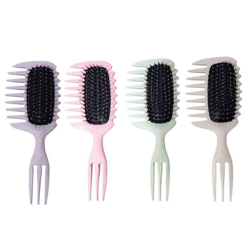 CEPILLO PEINE PARA EL CABELLO 2 EN 1 DESENREDANTE, 4 COLORES