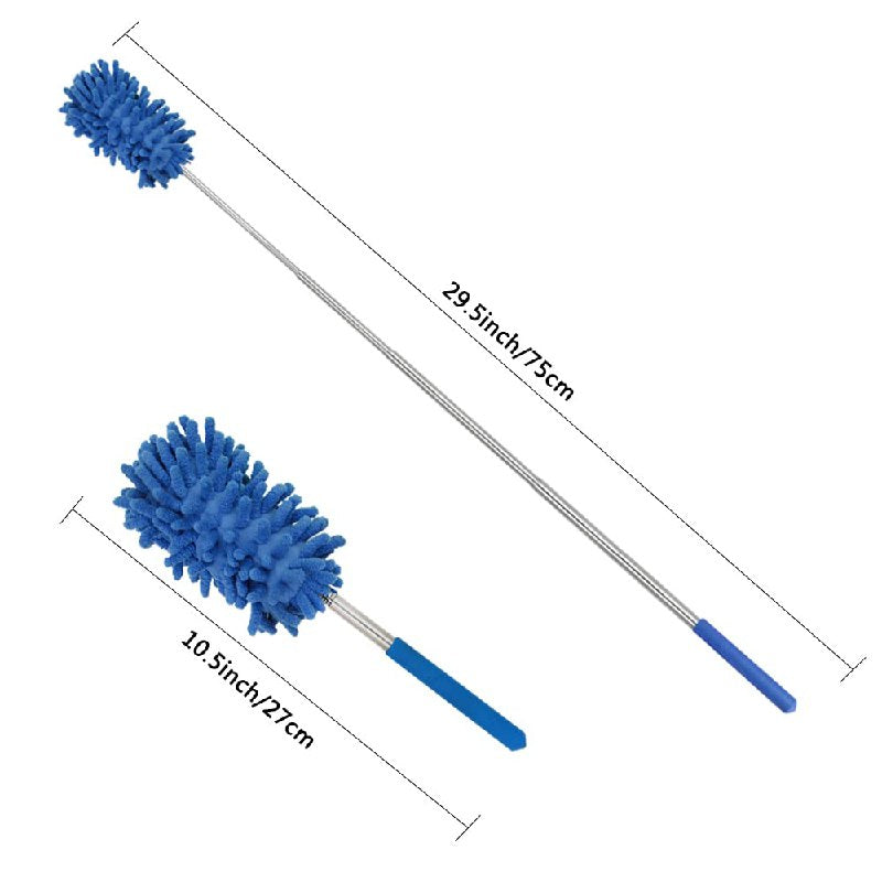PLUMERO LIMPIADOR DE MICROFIBRA PARA LIMPIEZA 27-75CM, ATRAPA Y RETIENE EL POLVO DE MANGO EXTENSIBLE 4 COLORES