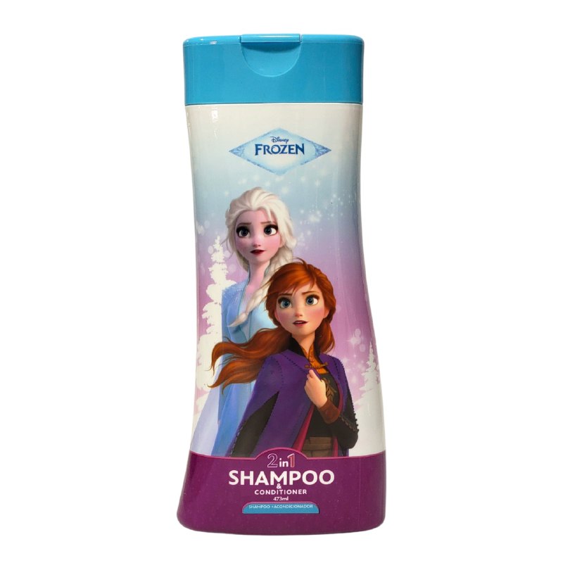 SHAMPOO Y ACONDICIONADOR PARA EL CABELLO 2 EN 1 PARA NIÑAS DE FROZEN 473ML