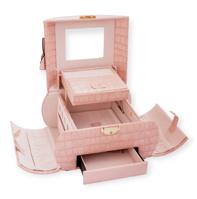 ORGANIZADOR JOYERO ELEGANTE PORTATIL, CAJA DE ALMACENAMIENTO DE JOYAS, FACIL DE TRANSPORTAR