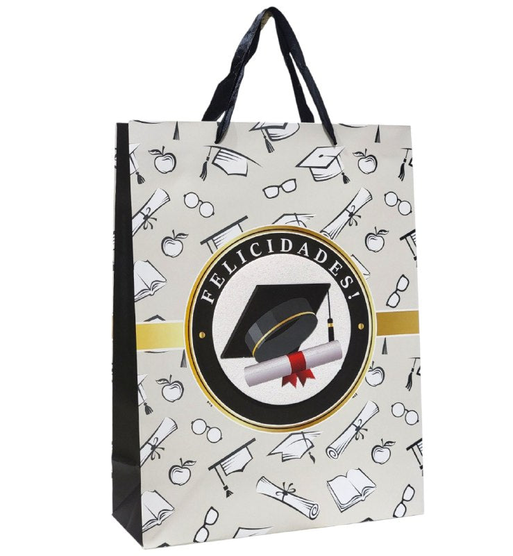 BOLSA DE REGALO DE GRADUACION GRANDE 30X40X12CM