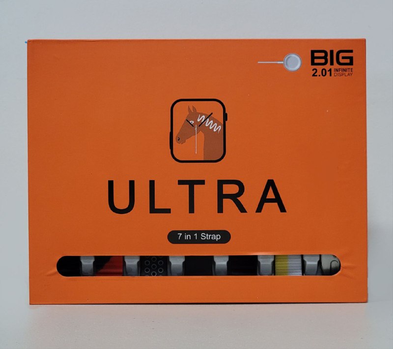 SMARTWACHT RELOJ INTELIGENTE 7 EN 1 GRAN PANTALLA DE 2.01 PULGADAS ULTRA