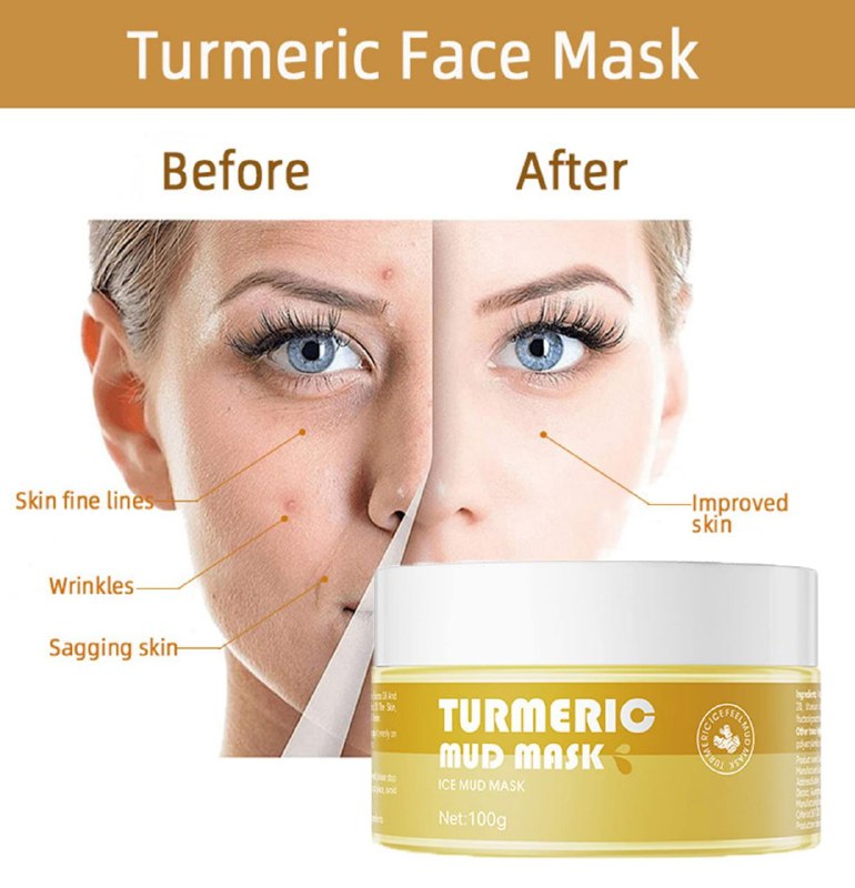 MASCARILLA FACIAL DE BARRO PURIFICANTE CON CURCUMA Y BARRO MINERAL A SADOER 100G