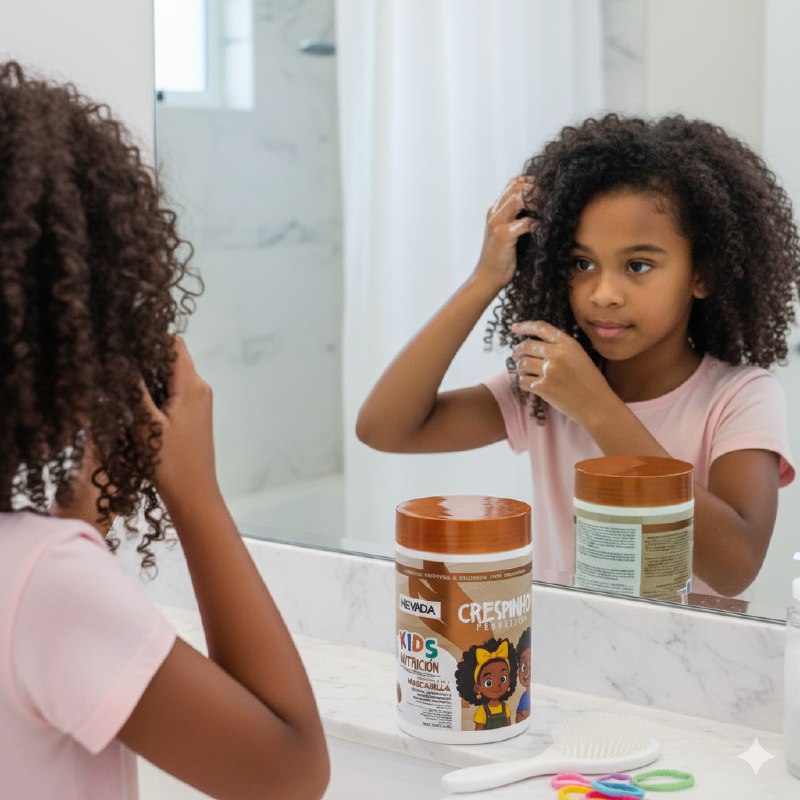 TRATAMIENTO PARA EL CABELLO 3 EN 1 PARA NIÑOS HIDRATANTE PARA PELO RIZADOS Y AFROS NEVADA KIDS 1KG