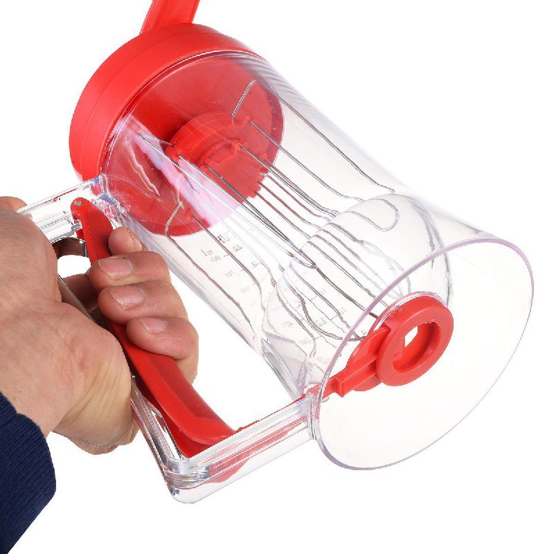 MAQUINA MANUAL DE MASA PARA PANQUEQUES, QUE MEZCLA Y DISPENSA DIRECTAMENTE EN LA PLANTA, LIMPIEZA RAPIDA PANCAKE MACHINE