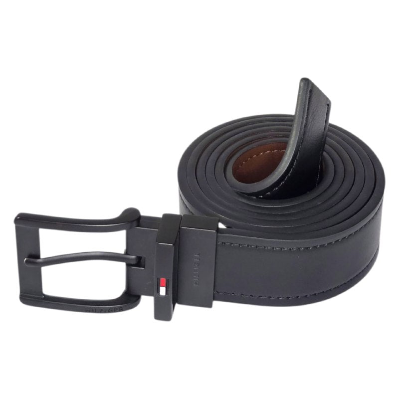 FAJA ORIGINAL TOMMY HILFIGER REVERSIBLE PARA CABALLERO COLOR NEGRO Y CAFÉ TALLA XL 42-44