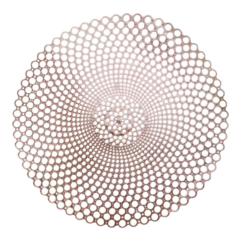 MANTELES INDIVIDUALES REDONDOS NAVIDEÑOS PARA COMEDOR DE COCINA DE PVC ELEGANTE 38CM, 6 ESTILOS