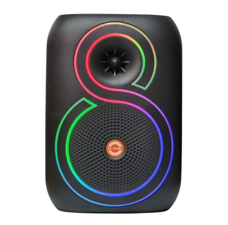 PARLANTE ALTAVOZ INALAMBRICO CON LUCES RGB DE PANEL COMPLETO, BATERIA DE ALTA CAPACIDAD Y 50W DE POTENCIA, SONIDO ENVOLVENTE Y MICROFONO PARA KARAOKE MS-2044BT BENELI HOME
