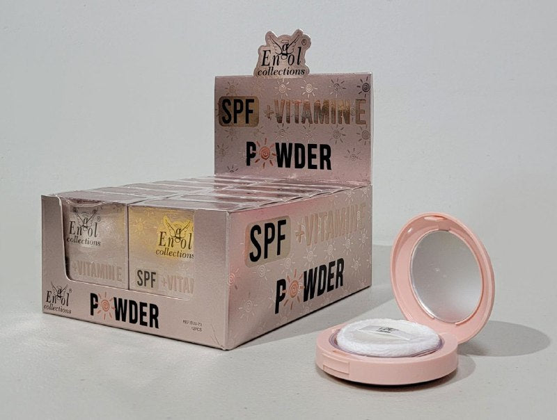 POLVO COMPACTO SPF Y VITAMINA E SELLA Y FIJA EL MAQUILLAJE ENGOL COLLECTIONS 9.5G
